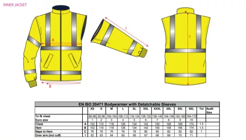 work safety shop munkaruhazat munkavedelem tobbfunkcios jol lathatosagi kabat s765 portwest