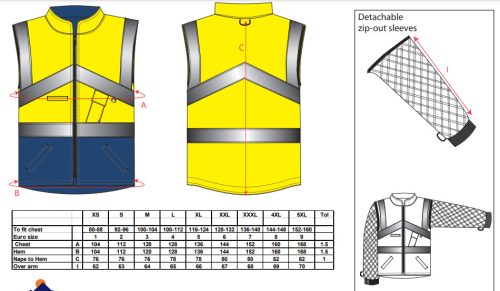 work safety shop munkaruhazat munkavedelem kifordithato jol lathatosagi kabat s769 portwest