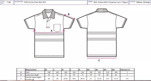 work safety shop munkaruha munkavedelem vision t180 portwest fenyvisszavero galleros polo