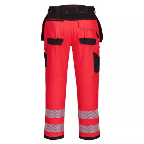 work safety shop munkaruha munkavedelem portwest t501 piros holster jol lathatosagi nadrag 