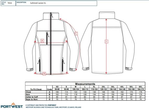 work safety shop munkaruhazat munkavedelem portwes tk50 softshell kabat