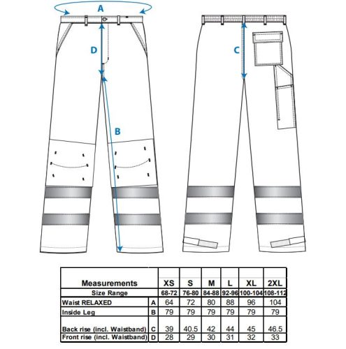 work safety shop munkaruha munkavedelem tx71 jol lathatosagi munkanadrag portwest