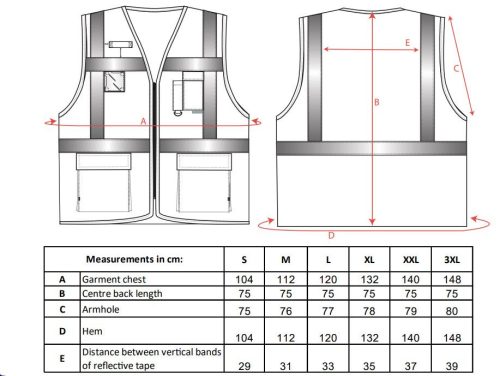 work safety shop munkaruha munkavedelem portwest s376 fenyvisszavero vezetoi melleny 