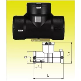 Elektro fitting  90 T-idom FRIALEN (T-612166)