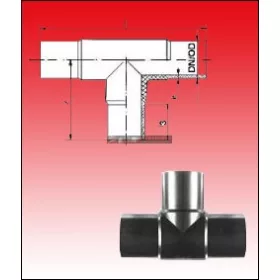 KPE T-idom 200x200x200 tompa (SDR17 - SDR11)