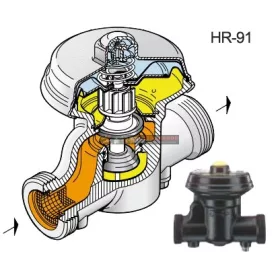   HR-91 nyomásszabályozó 6/4" (NA40) gázhiány biztosítóval
