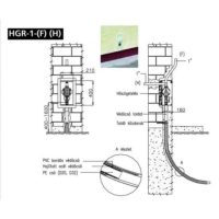 Falba, kerítésbe süllyeszthető